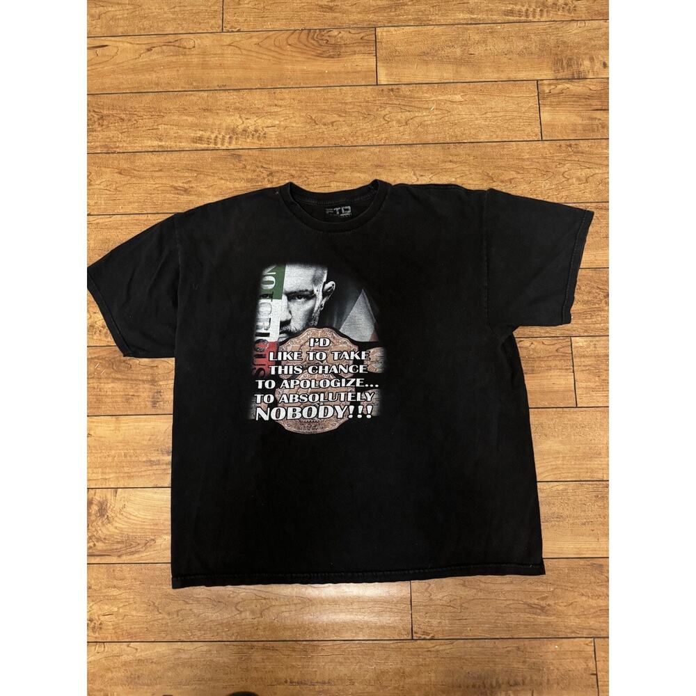 The Notorious Conor McGregor Double Champ T-Shirt Black XL 24x28 UFC